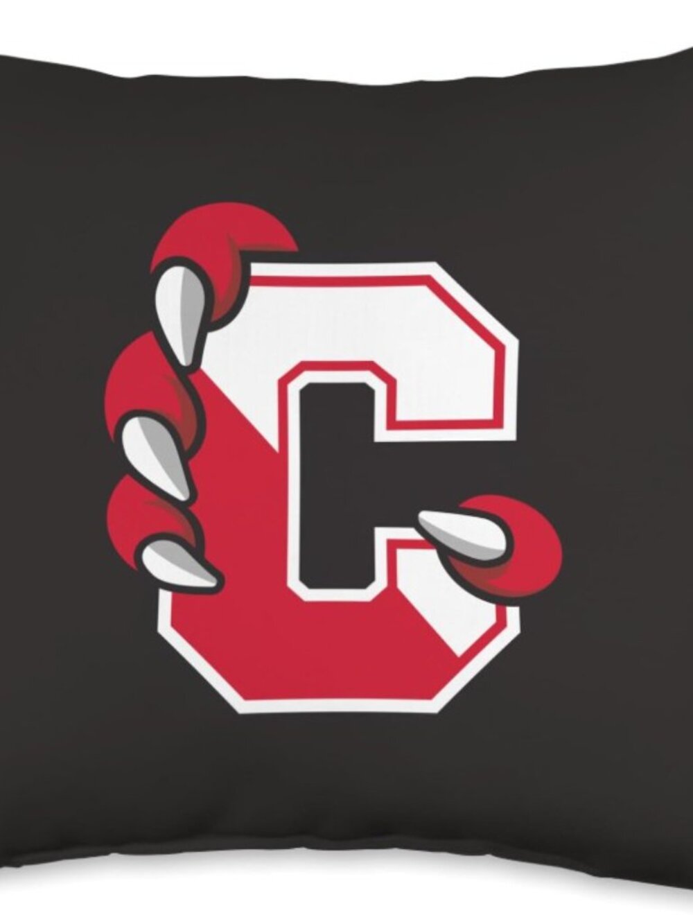 SUNY Cortland Red Dragons C Claw Logo Throw Pillow 16x16 New